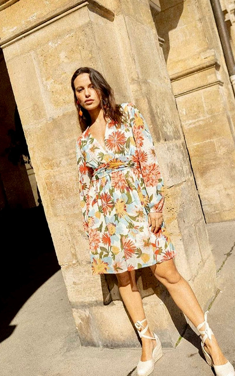 VESTIDO ESTAMPADO FLORES